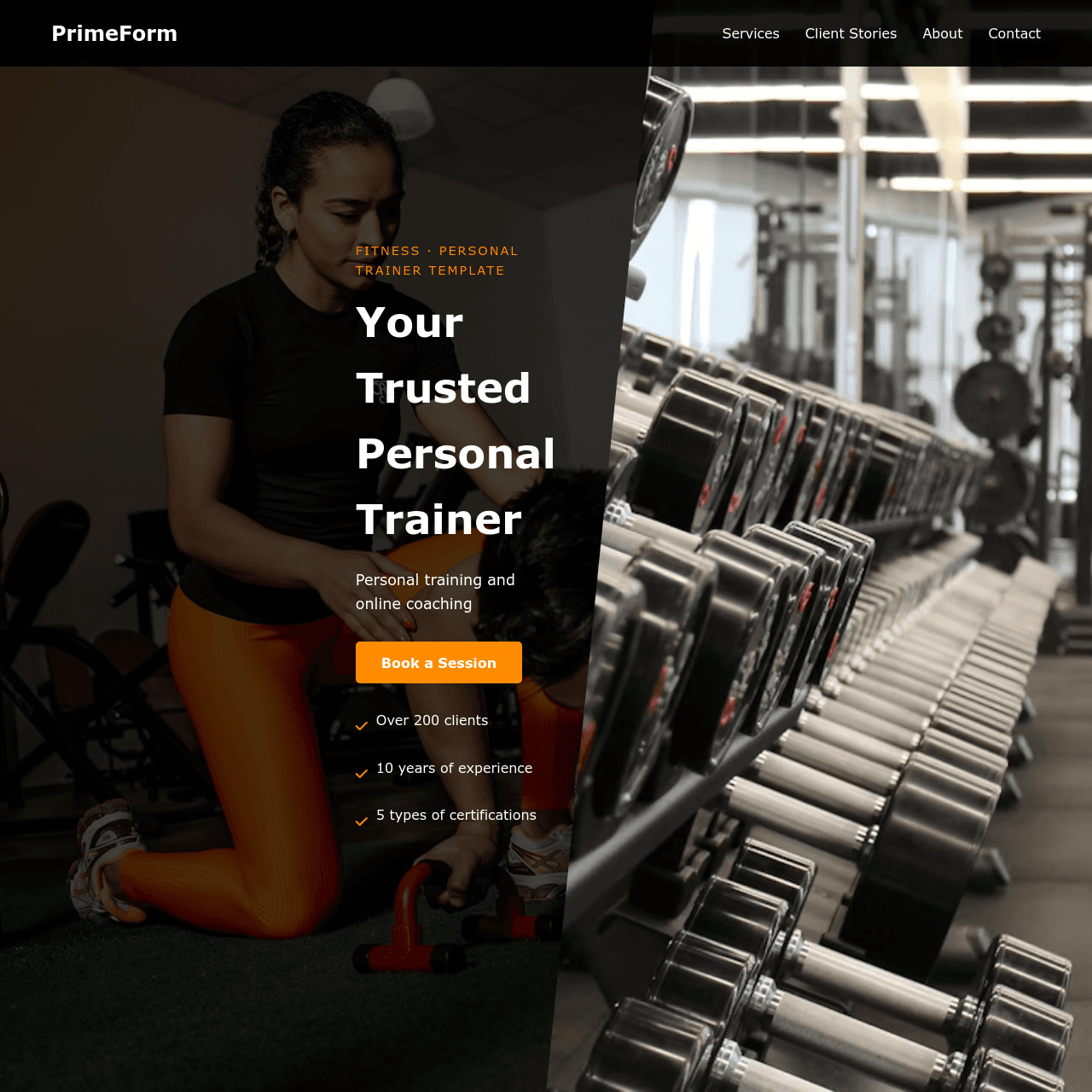 Personal Trainer Widget Demo